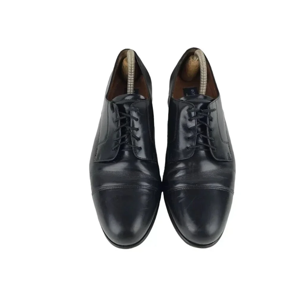 Bostonian Mens Classics 20390 Black Leather Lace Up Oxford Dress Shoes Size 10 M